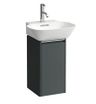 Laufen Spodná skrinka pod umývadlo 27,7 cm, závesy vľavo, sivá prevádzka H4030111102661