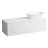 Laufen Skrinka pod umývadlo New Classic 118 × 45 × 35 cm s 1 zásuvkou, s výrezom vpravo, biela matná H4060820851701