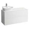 Laufen Skrinka pod umývadlo New Classic s 2 zásuvkami, s výrezom na ľavej strane, biela matná H4060870851701