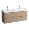 Laufen Meda Umývadlová skrinka 128 cm, Cappuccino H4216440114651