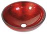 Sapho Murano Rosso Impero Okrúhle umývadlo 40 cm, červené sklo AL5318-63