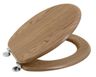 Záchodová doska Aqualine, MDF, dub 1705-10