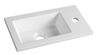 Aqualine Umývadlo mramor 40x22 cm biele, LM420