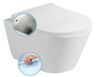 Sapho Avva WC Rimless s bidetovou sprchou, biele 100312