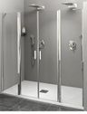 Polysan Zoom Sprchové dvere dvojkrídlové, 160 cm, chróm, číre sklo ZL1416