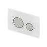 Tece Loop Push button glass white/matt chrome 9240659