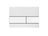 Tece Square Button glass white 9240800