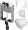 Tece Set modulu pro zazdění, EBS WC Boreal, sedátka a tlačítka, bílá