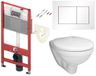 Tece Set modulu do sádrokartonu, EBS WC Boreal, sedátka a tlačítka, bílá