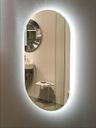 Amirro Ambiente Zrkadlo oválne 100 x 50 cm s LED podsvietením so senzorom, 411-286