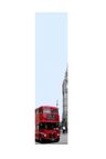 Amirro London Bus Mirror 30 x 125 cm s potlačou autobusu v Londýne, 101-462