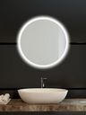 Amirro Moonlight Ronde Zrkadlo 70 cm s pieskovaným okrajom osvetleným LED, 411-057