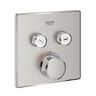 Grohe Grohtherm SmartControl Termostatická batéria, 2 vývody, Supersteel 29124DC0