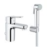 Grohe Start Edge Páková umyvadlová baterie s řetízkem, s bidetovou sprškou chrom 23773000