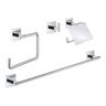 Súprava kúpeľňových doplnkov Grohe Start Cube 4 v 1, chróm 41115000