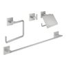 Súprava kúpeľňových doplnkov Grohe Start Cube 4 v 1, Supersteel 41115DC0