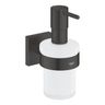 Grohe Start Cube Dávkovač tekutého mydla s držiakom, čierny matný 410982430