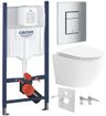 Grohe Set modulu do sádrokartonu, EBS WC Urban, WC doska a splachovacie tlačidlo, chróm
