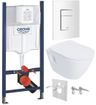 Grohe Set modulu do sadrokartónu, EBS WC Urban, WC doska a splachovacie tlačidlo, biela