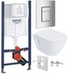Grohe Set modulu do sadrokartónu, EBS WC Urban, WC doska a splachovacie tlačidlo, chróm