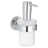 Dávkovač tekutého mydla Grohe Essentials s držiakom 40448001