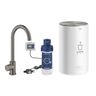 Grohe Red Mono batéria v tvare písmena C a bojler veľkosť M, kartáčovaný tvrdý grafit 30085AL1