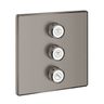 Grohe Grohtherm SmartControl Triple Flow Control Cover, kartáčovaný tvrdý grafit 29127AL0