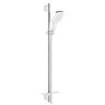 Sprchový set Grohe SmartActive 130 Cube so sprchovou tyčou, Moon White 26586LS0