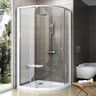 Ravak Pivot Sprchový kút štvrťkruhový 90 cm Transparentná biela 37677100Z1
