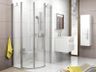 Ravak Chróm Sprchový kút štvrťkruhový 90 cm Alu/Transparent 3Q170C00Z1 CSKK4-90