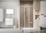 Ravak Supernova Sprchové dvere 110 cm, biele+transparentné ASDP3-110 00VD01R2Z1