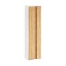 Ravak Step Vysoká skříňka 43 cm, bílá lesk/dub X000001419
