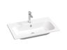Ravak Chrómové umývadlo Slim 80 cm s otvormi, biele XJG01180001