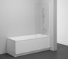Ravak Vaňová zástena 80x140cm, biela matná+transparent NVS1-80 7O840E00Z1