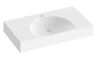 Ravak Lite Umyvadlo 80x45 cm s otvorem, bílá XJX01280004