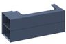 Ravak Lite Skříňka pod umyvadlo 120x45 cm s bočními poličkami, levá - deepsea blue X000001881