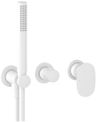 Ravak Spring Sprchový set s podomietkovou dvojpákovou batériou s telesom, biela matná SG065.10 X070575