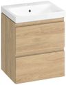 Cersanit Moduo Skrinka s umývadlom 50 cm, dub hikora S4013-020