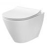 Cersanit City WC závěsné CleanOn včetně sedátka Slim Soft Close, duroplast, bílá K701-104