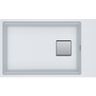 Franke Kubus 2 KNG 110-62 Granitový drez bez odkvapkávača, 76x46cm, biely led, 125.0512.517