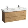 Laufen Base 2.0 Skříňka pod dvojumyvadlo 127 cm, divoký dub H4113341082671