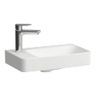 Laufen Pro X Umývadlo 48 cm, bez prepadového otvoru, otvor pre batériu vľavo, LCC, biela H8158654001131
