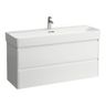 Laufen Base 2.0 Skříňka pod umyvadlo 117 cm, bílá lesk H4114221082611