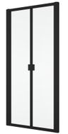 Ronal Divera Sprchové dveře 90 cm zalamovací, černé matné/čiré D22K0900607