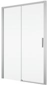 Ronal Divera Sprchové dveře 140 cm posuvné 2 dílné, aluchrom/čiré D22S2B1405007