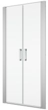 Ronal Divera Sprchové dveře 70 cm lítací 2 dílné, aluchrom/čiré D22T20705007
