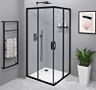 Gelco Sigma Simply Sprchový kút 80x80 cm, čierna/čiré sklo GS2180BGS2180B