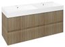 Sapho Filena Dvojmývadlová skrinka 118x51,5x43cm, dub, FID1212D