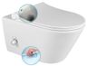 Sapho Avva WC Rimless s bidetovou sprchou a integrovanou batériou, biele 100315