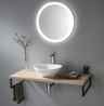 Aqualine Vega Umývadlová doska 72,5 x 45 cm, dub platina VG775
